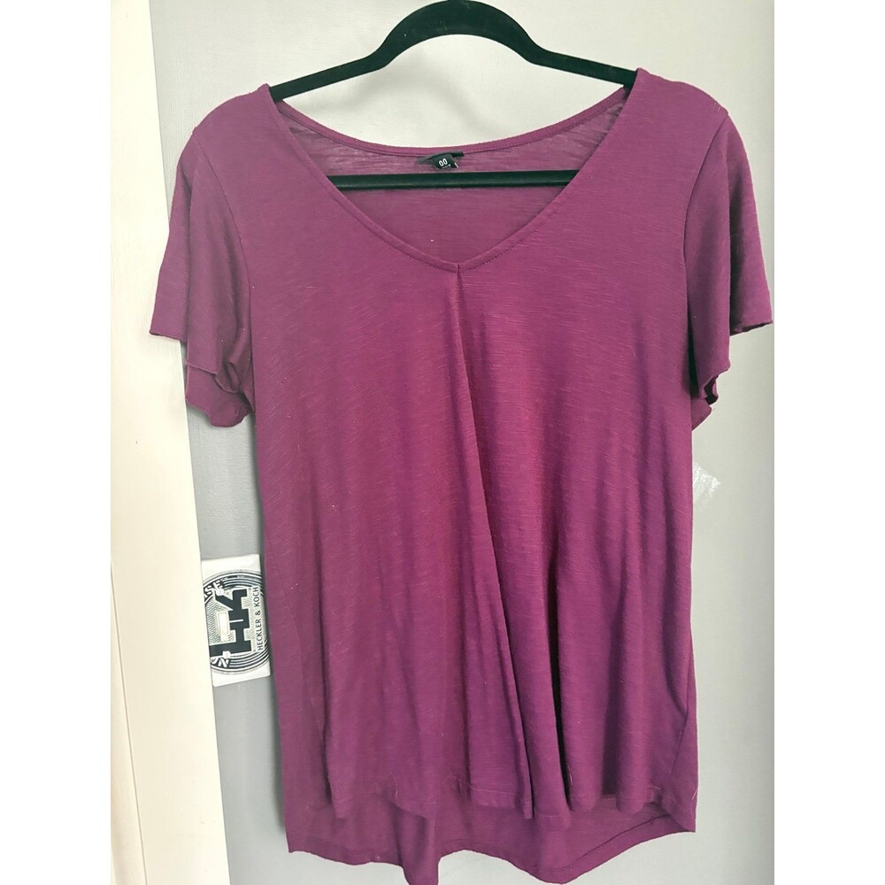 Torrid size 00 medium purple flounce sleeves top shirt